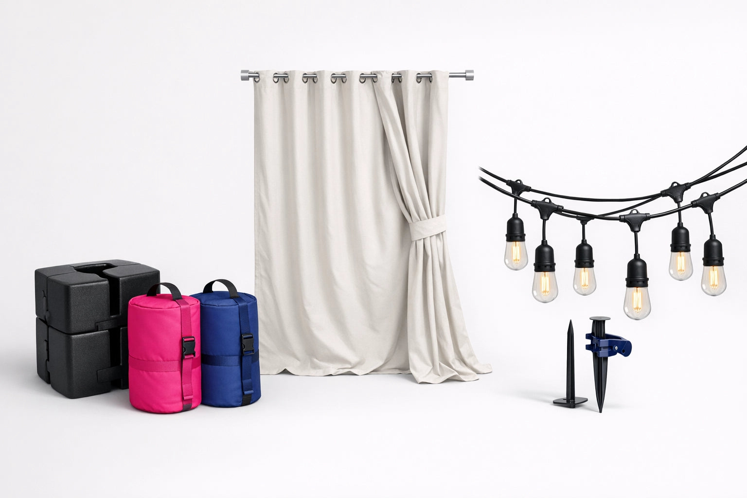 Accessori per chioschi, gazebo, tendoni e archi