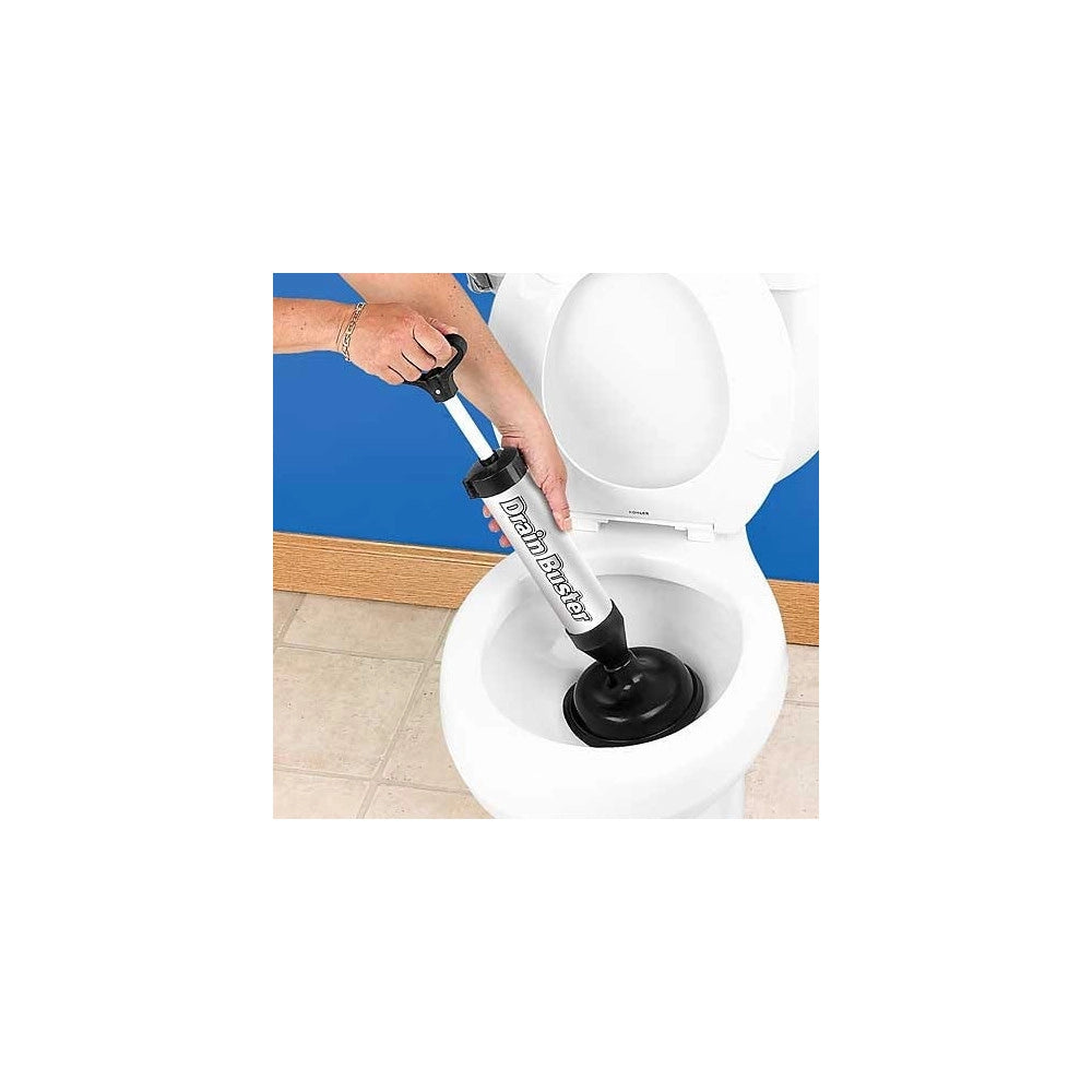 Trade Shop - Sturalavandino Scarichi E Wc A Pompa Manuale Sturatubi A Pressione Drain Buster -