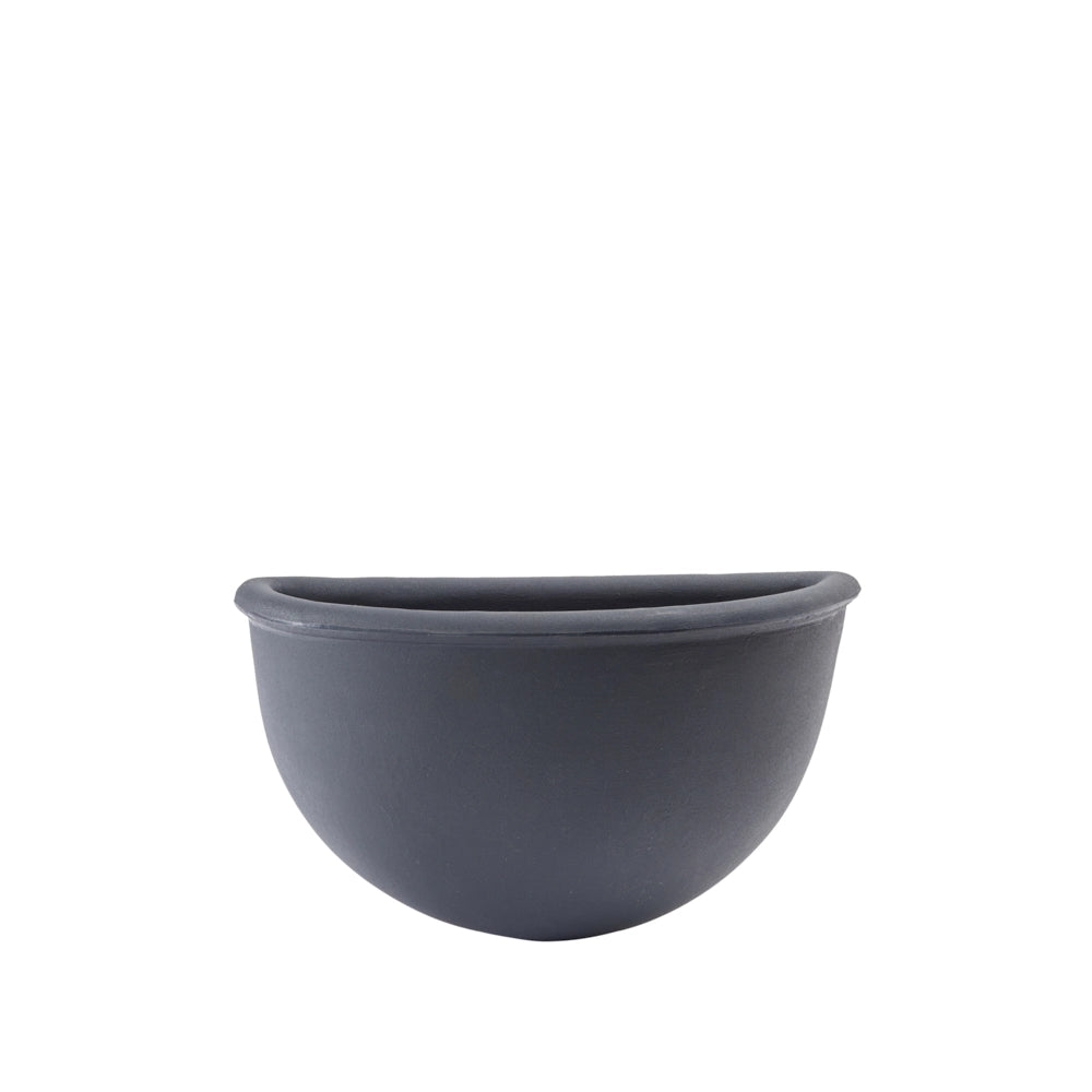 Garden Italia GERLA Vaso a Parete / Basket Liscio 32×16×20 cm in Resina – Made in Italy, Leggero e Antiurto, 100% Riciclabile Colore: Antracite