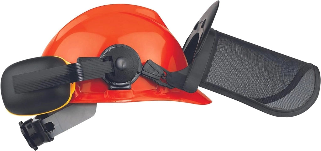 Visiera Rete Metallo con Elmetto con Cuffia Einhell H.cm 19