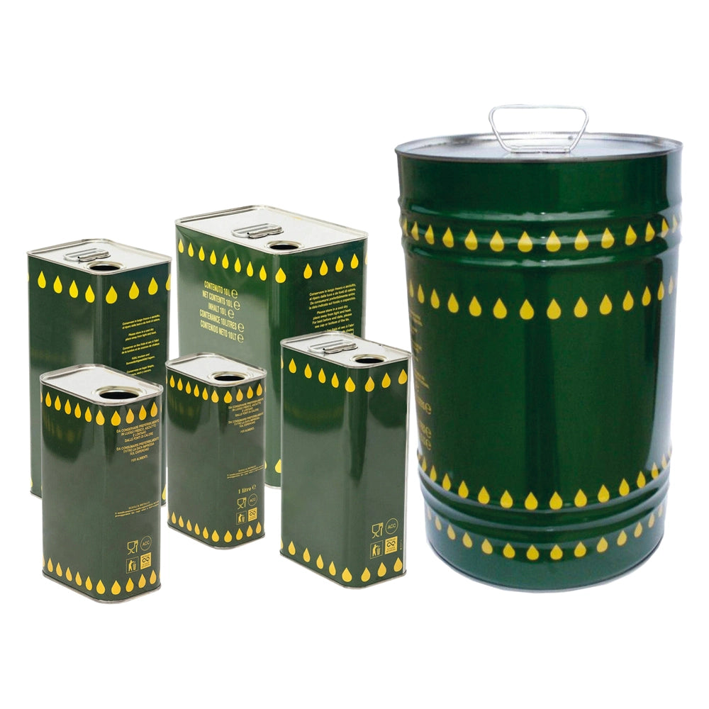 LATTA PER OLIO IN LAMIERA Lt.   2 - foro Ø 32 mm- 16 pezzi  - ASA ITALIA