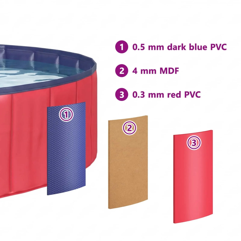Piscina per bambini Rosso Ø200 x 30 cm 3416318