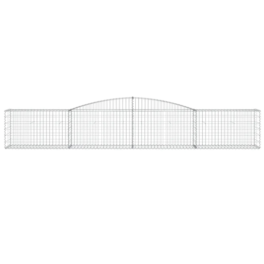 Cesto Gabbione ad Arco 400x50x60/80 cm Ferro Zincato