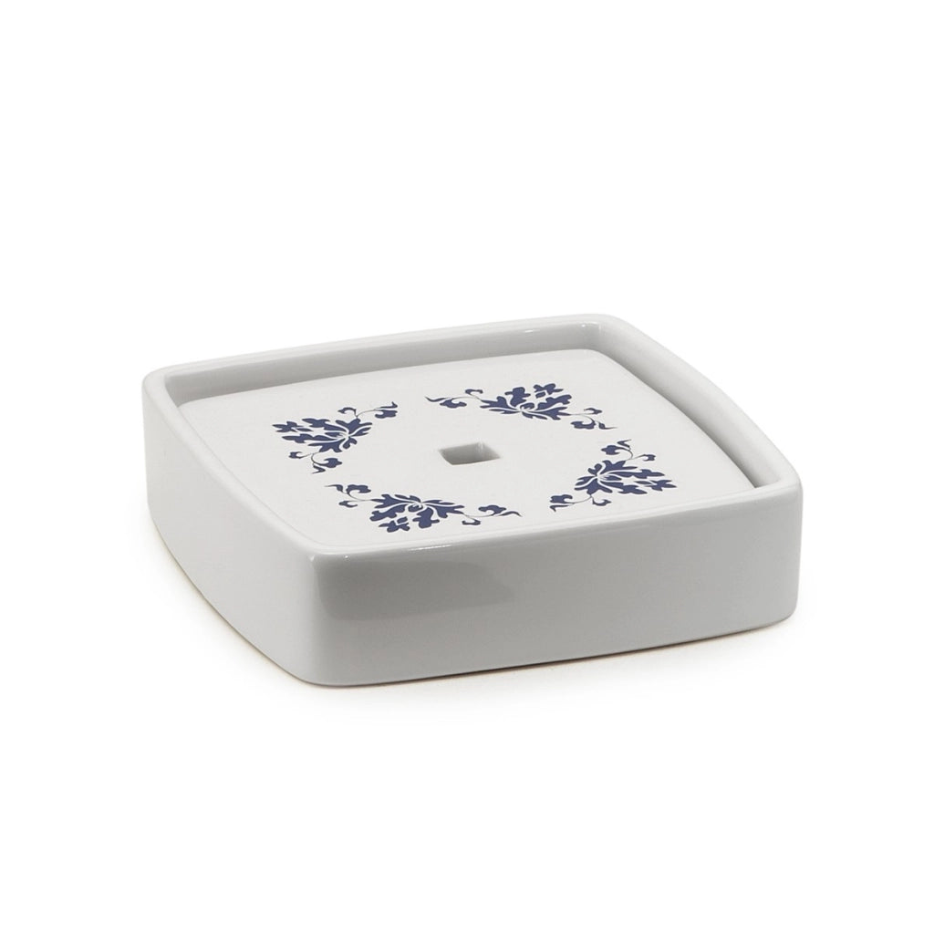 Porta sapone Cixi bianco-blu