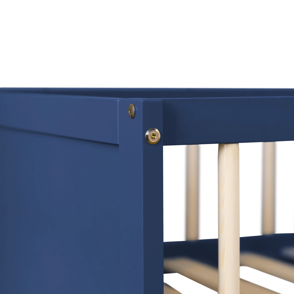 Letto a scomparsa per bambino 190x90cm blu scuro ADAM