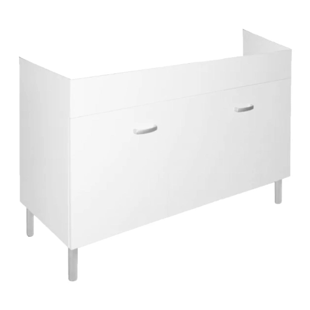 MOBILE SOTTOLAVELLO CUCINA IN LEGNO NOBILITATO BIANCO PER LAVELLI INOX - DIMENSIONI: CM (LXHXP)= 100X66X50