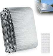 Folie per radiatore, riflettente, 5 m x 60 cm, isolante, isolazione posteriore radiatore, folio radiatore, folio a latticello di alluminio, folio di isolamento per radiatori, pellicola termica per veicoli, tetti, vetri, tubi