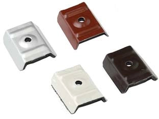CAPPELLOTTO COPERTURE GREGATE IN ACCIAIO ZINCATO GRECA MM.19-22- - mm.23/33x50x13h - finit. testa di moro RAL8017 - 100 pezzi FRIULSIDER