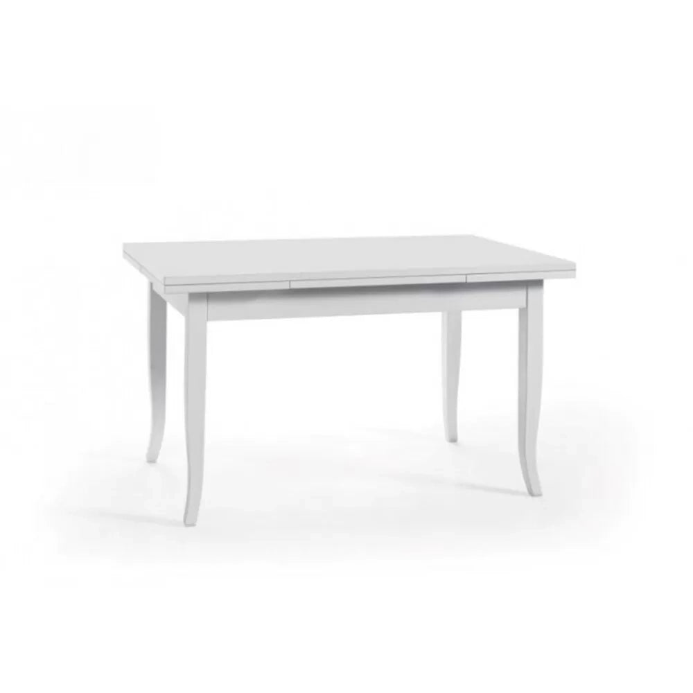 Tavolo rettangolare allungabile legno bianco100x70 (1023) - Mobili 2G
