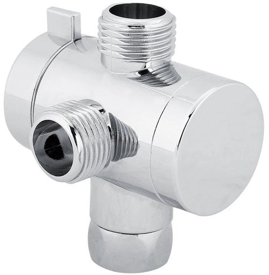 Douchekop a 3 viei con connettore G1/2 - Universale - Idoneo per uso domestico - Resistente allo scorrimento - Adattabile a diverse forme di tubo - Regolazione della pressione dell'acqua