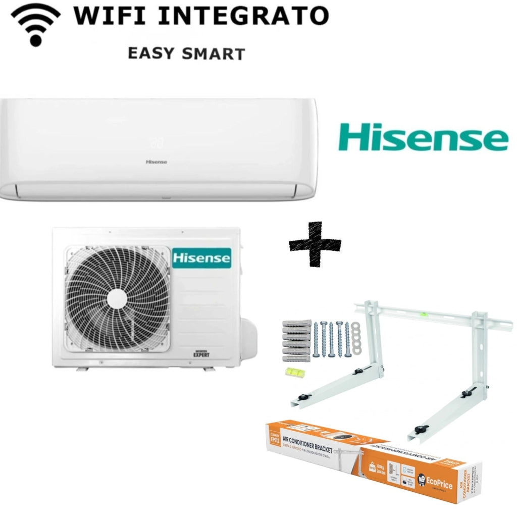 Climatizzatore MONO 18000 Hisense Inverter Easy Smart Classe A++/A+ Gas R-32 WI FI 5 ANNI DI GARANZIA INCLUSA LINEA 2026 +STAFFA ECOPRICE 200 KG