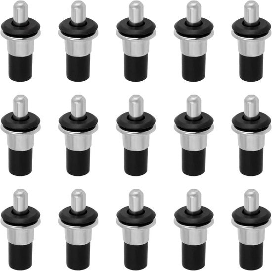 Pins di riparazione per porte di armadi - Pins veerbelasti - Vite di dumper per sostituzione - Pin di chiusura per cucina - Pin per calze per mobili - 50 pezzi - Adatto per - diversi modelli - diversi colori.