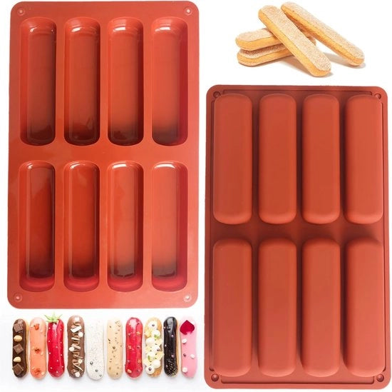 Set di Forme per Biscotti in Silicone da 2 con 8 Compartimenti