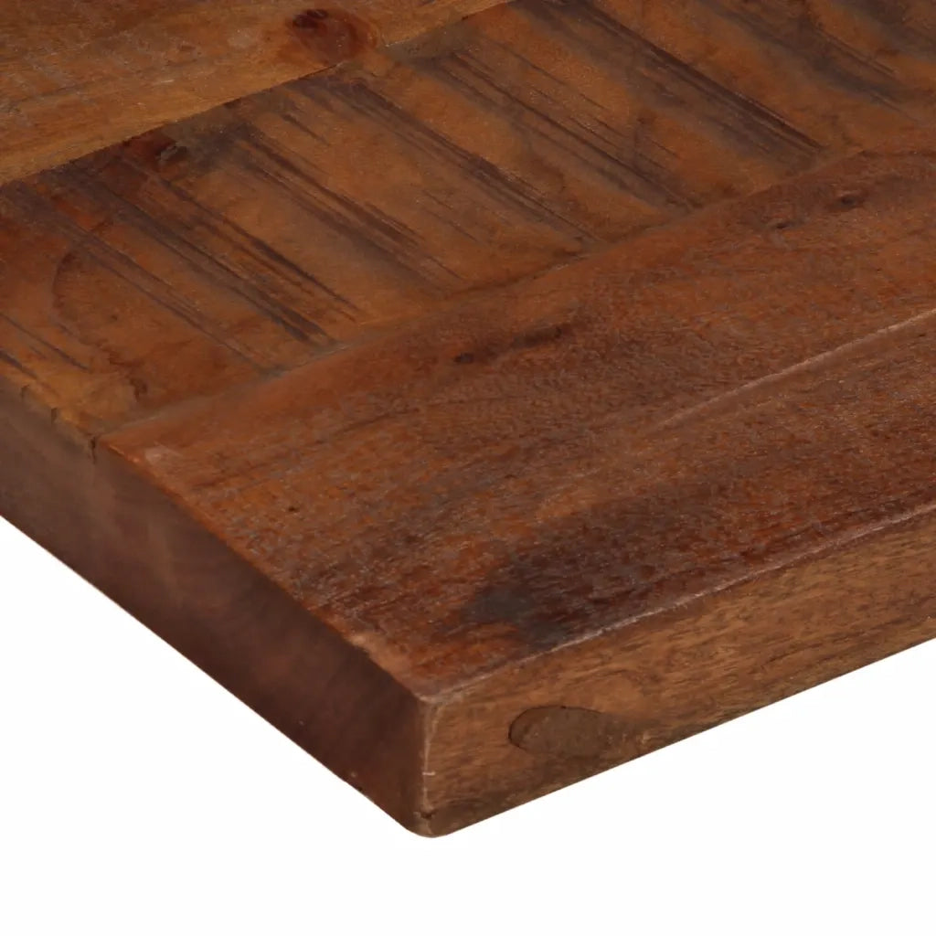 Piano Tavolo 120x70x2,5 cm Rettangolare in Massello di Recupero 371208