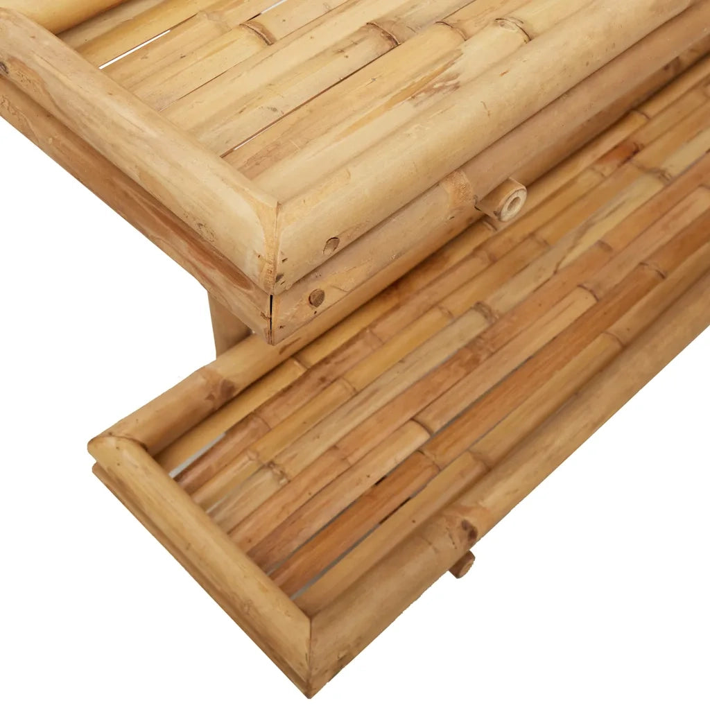 Scaffale da parete | Ripiano a parete | Mensola a parete Marrone 100 x 26 x 60 cm Bamb¨´