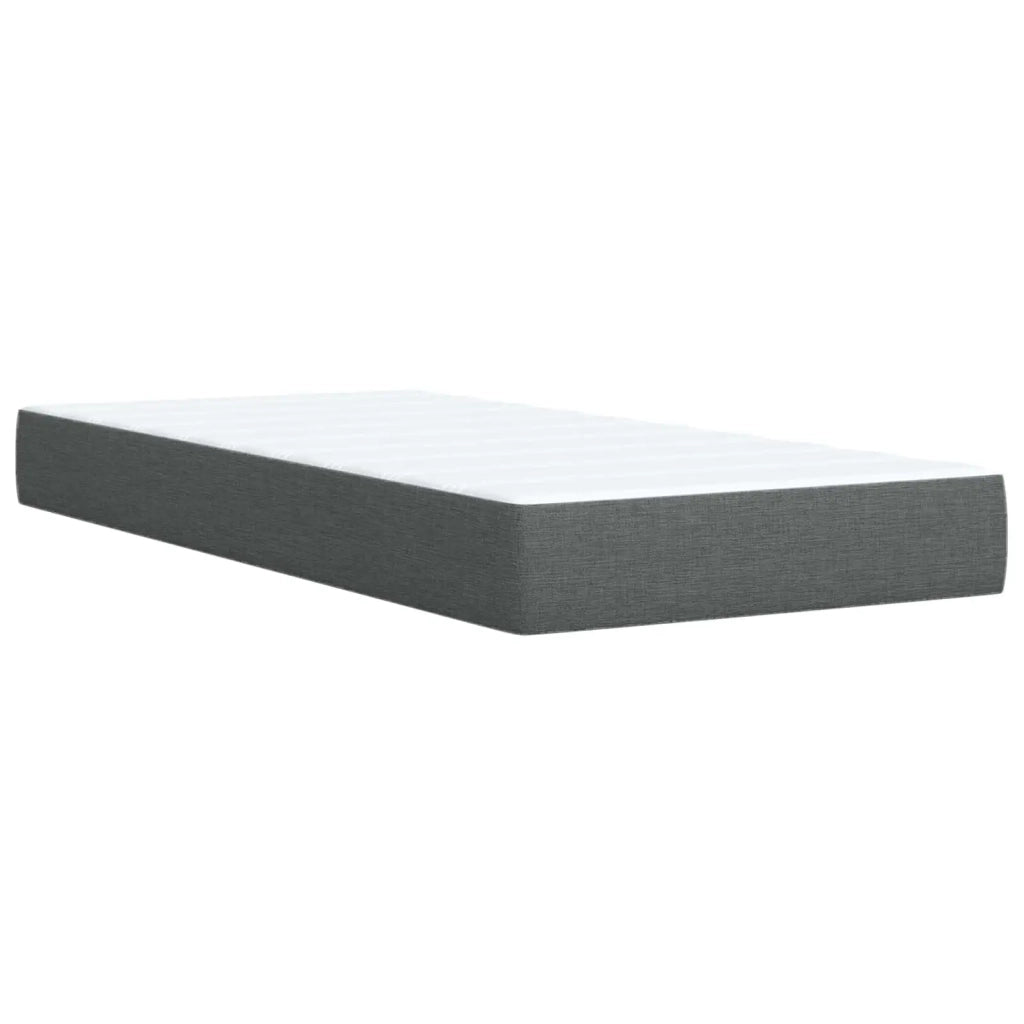 Letto Ottomano con Materasso e LED Grigio Scuro 160 x 200 cm 3457288