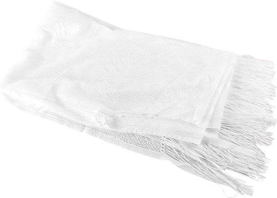 Kimono da donna - Protezione solare - Cintura - Cardigan a copertura bikini - Punti di fermatura - Prima qualità - Bianco.