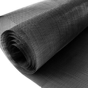 C RETE ZANZARIERA ACCIAIO INOX 20X18 0,80X25MT NERO- C LINE OUTDOOR- 1,0 rotoli
