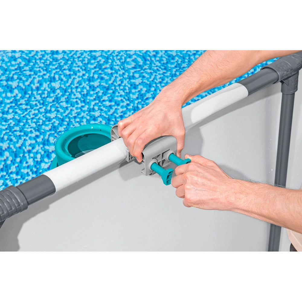 Trade Shop - Kit Completo Per Cura Pulizia Piscina Fuori Terra Fino A 610cm Con Aspiratore Skimmer 58237 -