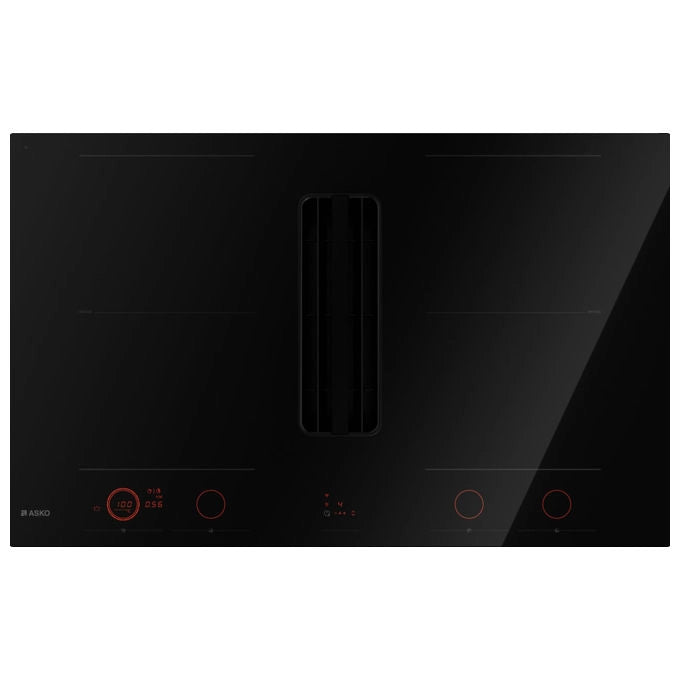 ASKO Piano Cottura a Induzione con Cappa 83 cm 4 Zone Nero