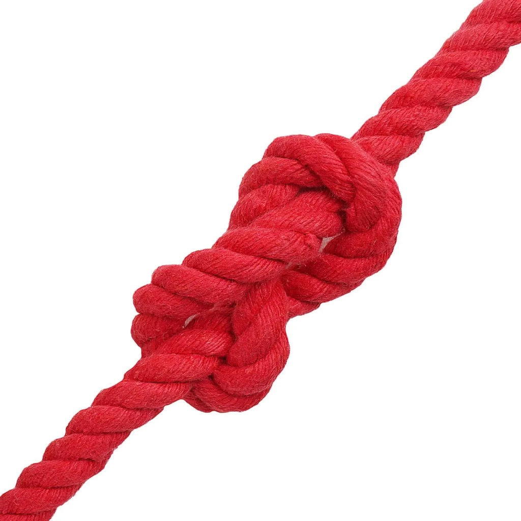 Corda di Cotone 12 mm 25 m Rosso 100% Cotone 42011911
