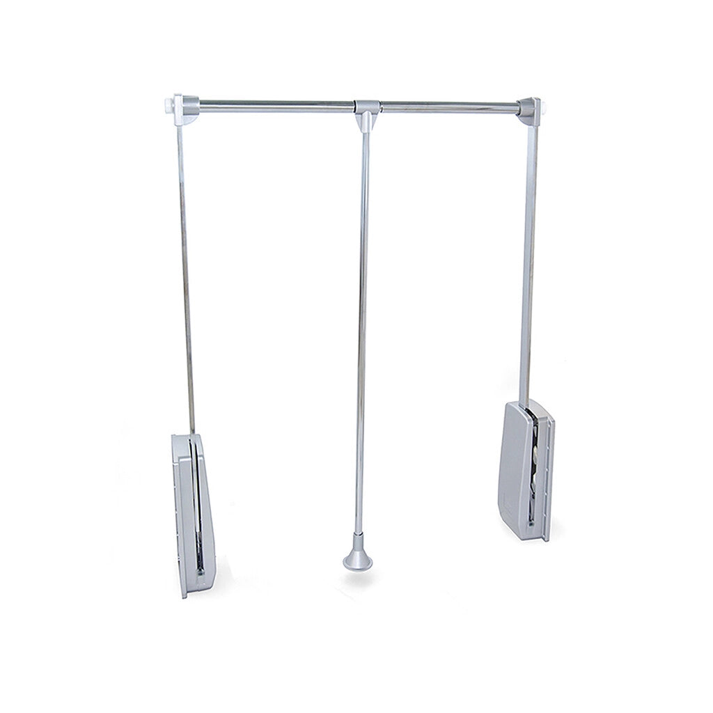 Appendiabiti Saliscendi per Armadio 83-115 cm Max 12Kg in Acciaio Emuca Cromo