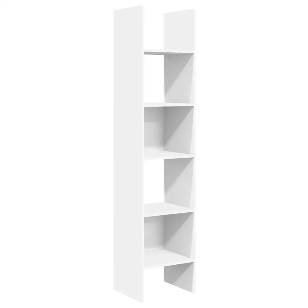 Libreria Bianca 40x35x180 cm in Legno Multistrato 803398