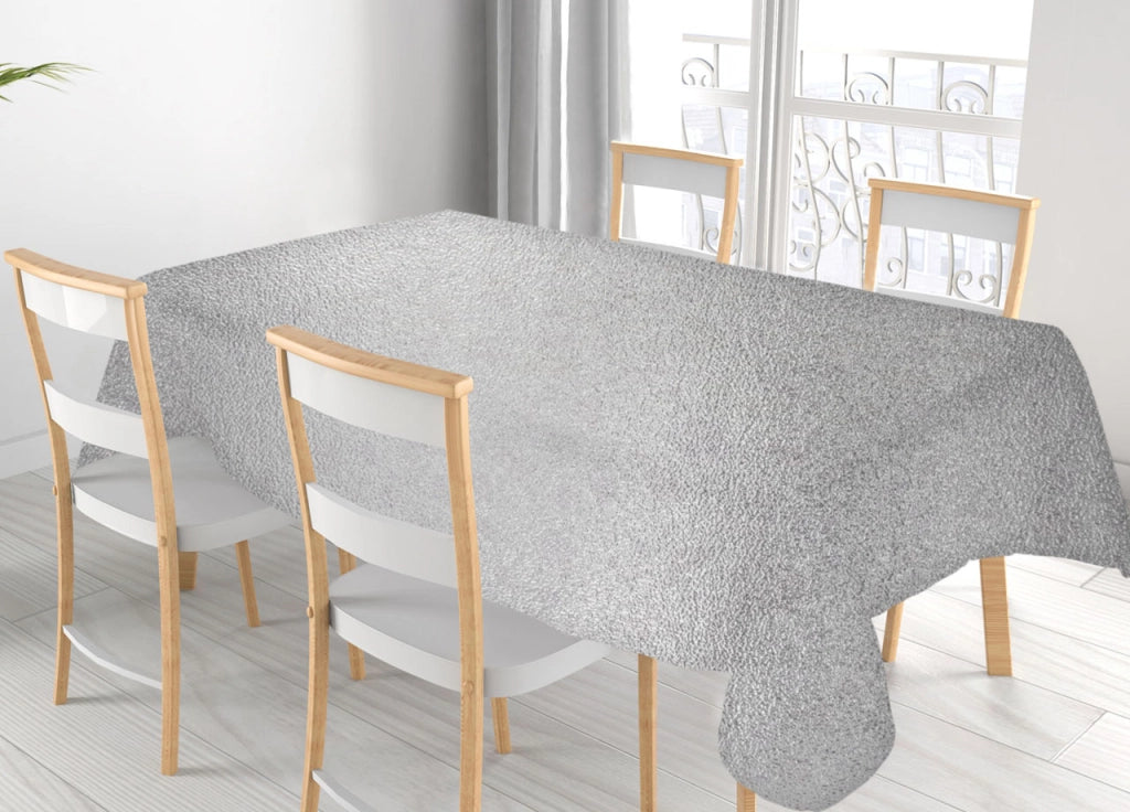 Tovaglia Natalizia Antimacchia Plastificata PVC Glitter Argento Proteggi Tavolo Natale - 140x220 - Glitter Argento