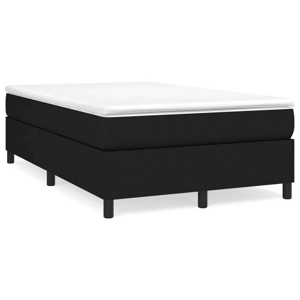 Struttura Letto a Rete a Molle Nero 120x200 cm Tessuto