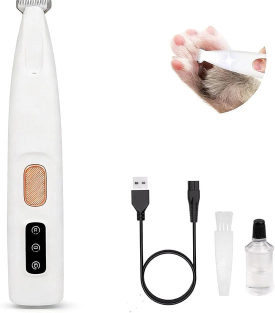 Taglia unghie per animali - Trasportabile - Senza fili - Resistentente all'acqua - Silenzioso - Illuminazione LED - Cura degli animali domestici - Adatto per cani e gatti