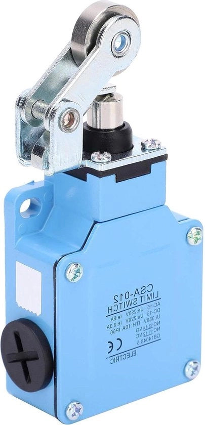 Elettrogeometria per applicazioni industriali con schiacciamento automatico di un braccio a leva azionabile a comando con regolazione di un BERM di arresto.