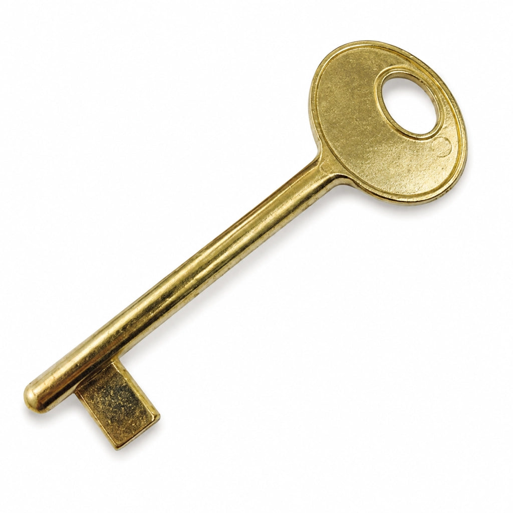 CHIAVE PER SERRATURE A BUSSOLA PATENT - n°5 ottonata (B00502.05.03)