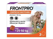 FRONTPRO COMPRESSE MASTICABILI PER CANI KG.2550  confezione 3 compresse    FRONTPRO