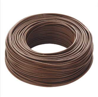 Cavo elettrico cordina unifilare fs17 sezione 25mmq marrone 100 metri