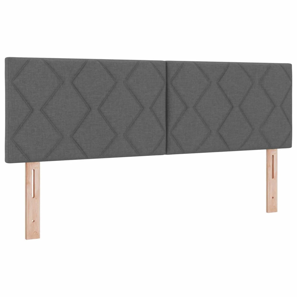 Letto Ottomano con Materasso e LED Grigio Scuro 160 x 200 cm 3457288