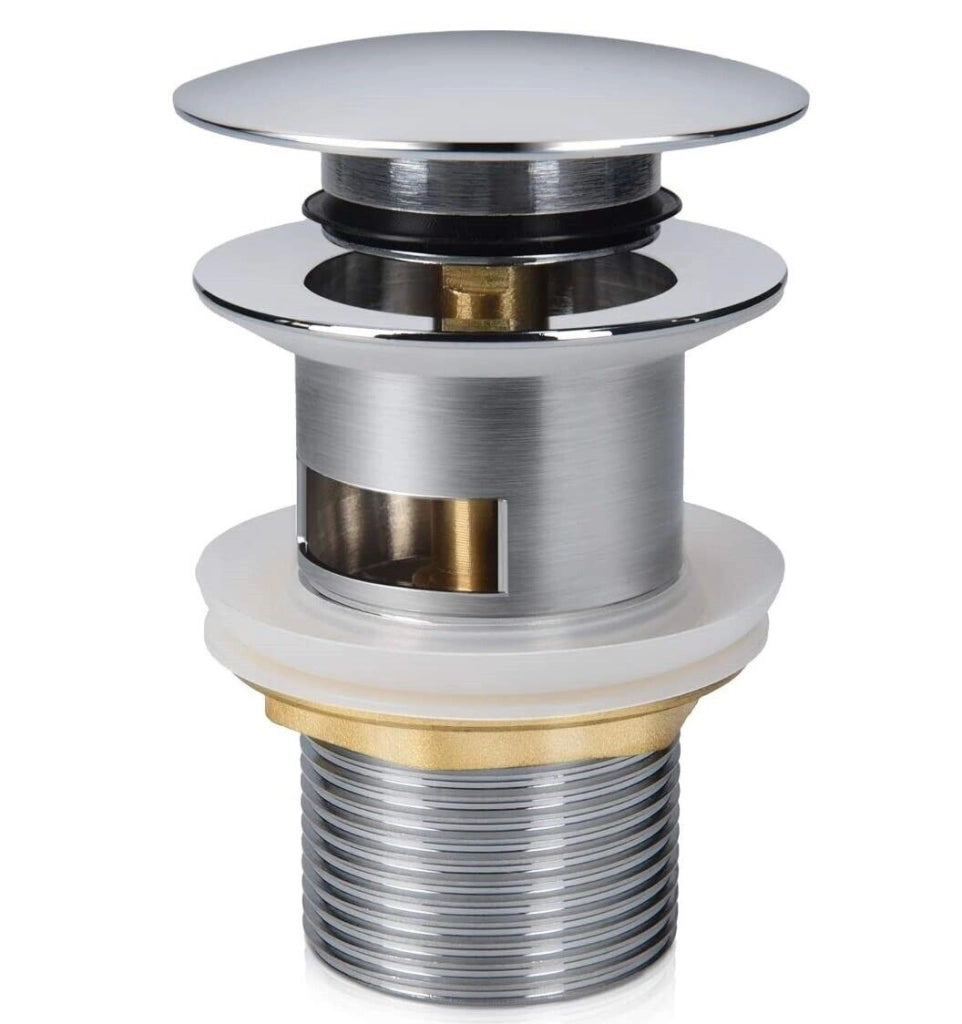 Piletta scarico click clack universale tappo lavabo lavello bidet 59605/86032