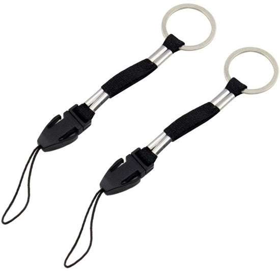 Accessori per fotocamera - Lanyard regolabile - Cinturino per dispositivi - USB - Stick - Nero - Supporto per fotocamera - Etichetta per nome - Adatto per smartphone - 10 pezzi