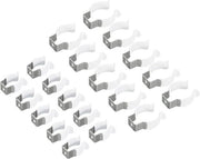 Montaggio LED per Lampada a Fluorescenza - Supporto per Buis T5 T8 - Clip per Tubo in Acciaio Inossidabile - Pacco di 20.