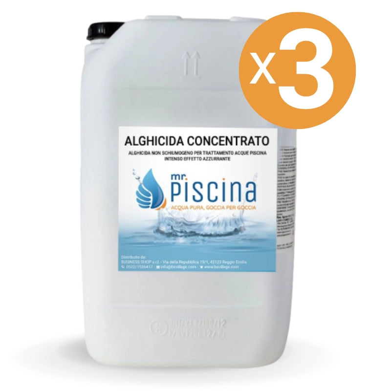 Antialghe piscina ALGHICIDA CONCENTRATO - Tripla Azione Quantità confezione: 3 confezioni