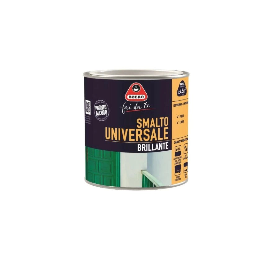 SMALTO UNIVERSALE BRILLANTE NERO  500ML