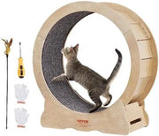 Carro a Gomme per Gatti - Giroscopio per Gatti - Giroscopio per Animali - Giroscopio per Piccoli Animali - Dimensione 65 Cm - Tappeto Rimosso - Legno