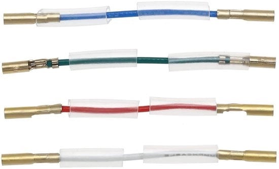Cavi audio in rame - fonografo - stereo - giradischi - Accessori elettronici - Adatto per lettori di vinili - rame - 4 pezzi - cavi di collegamento in rame privi di ossigeno 41 mm