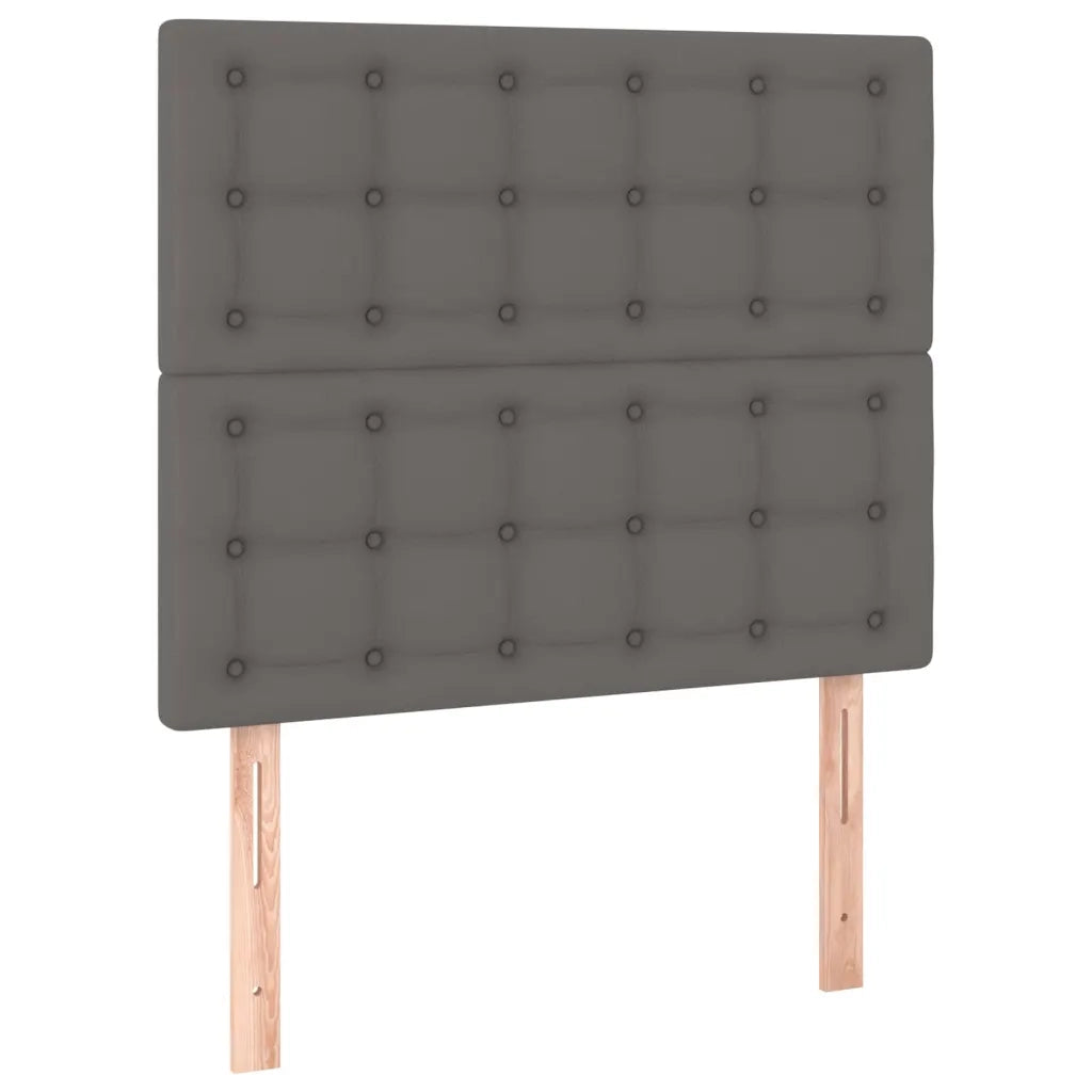 Testiera | Testata Grigio 90x5x118/128 cm in Similpelle