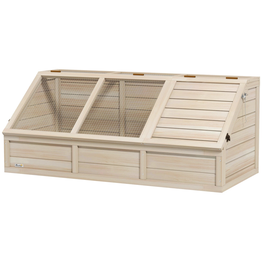 Casetta per Animali Domestici ¨C Zephmum ¨C Legno Naturale 88x132x19