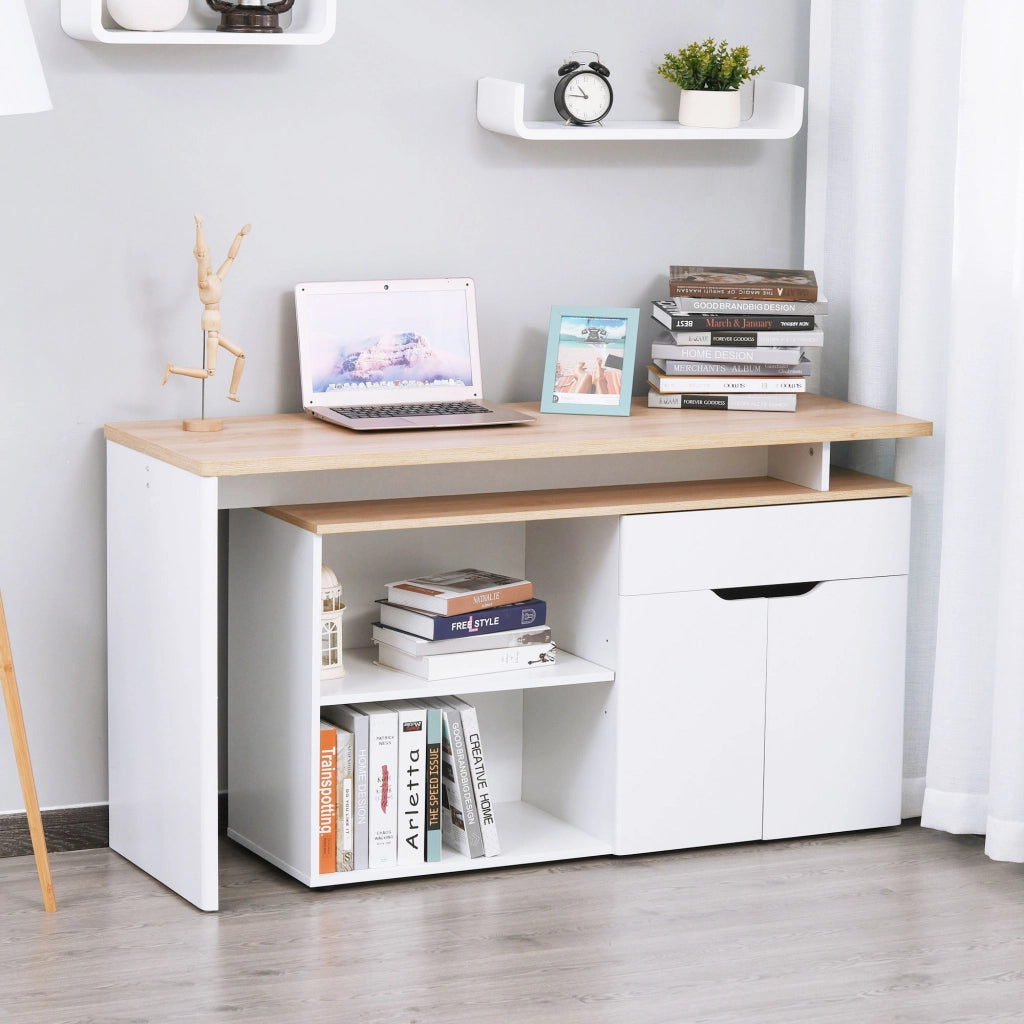 Scrivania con cassetti e ripiani ¨C Minimal ¨C legno