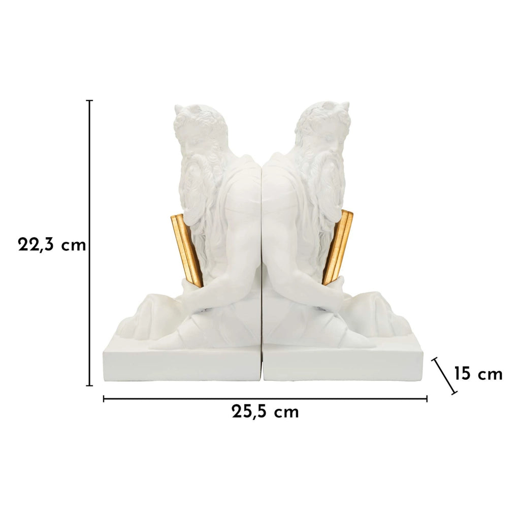 Faropa, Statua Statua Fermalibro, Bianco