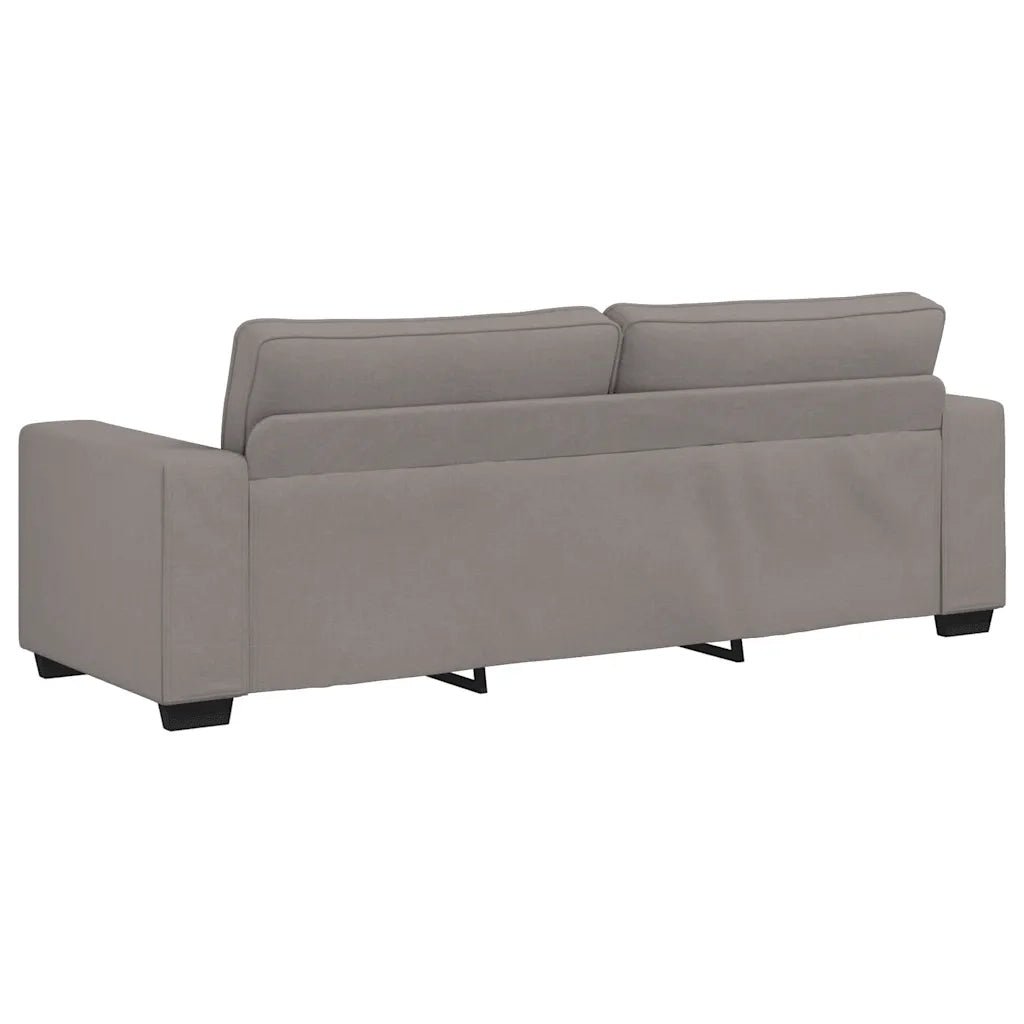 Divano a 3 Posti Tortora 220x77x82 cm in Tessuto 4105182