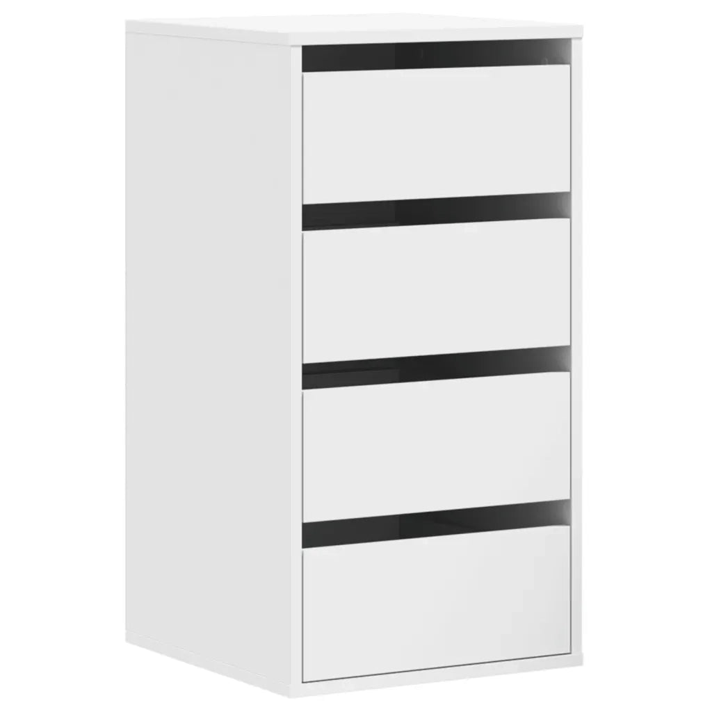 Cassettiera Bianca 40x41x76 cm in Legno Multistrato 852861
