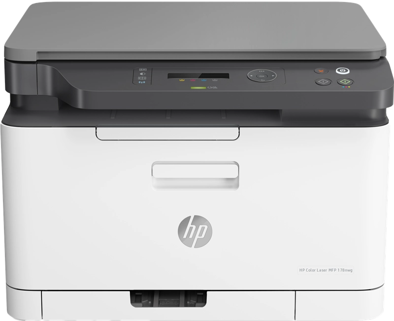 ORIGINAL HP stampante Grigio / Bianco Color Laser MFP 178nwg 6HU08A Stampante multifunzione laser a colori HP Color LaserJet MPF 178nwg
