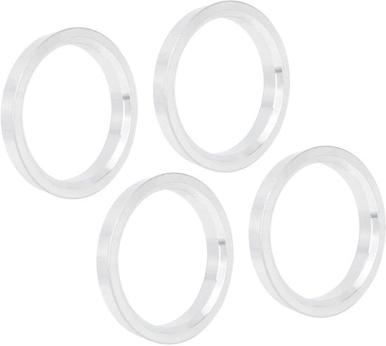 Set di 4 Alleviatori di Peso per Ruote in Lega di Alluminio - 67,1 a 56,1 mm - Riduci il Peso delle Tue Ruote - Adatto per Ogni Posizione Esterna - Comprensione 67,1 - 56,1 mm